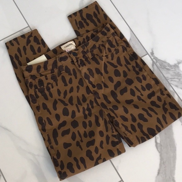 L'AGENCE Denim - New ⭐️ L’Agence Animal Print Skinny Crop Jeans